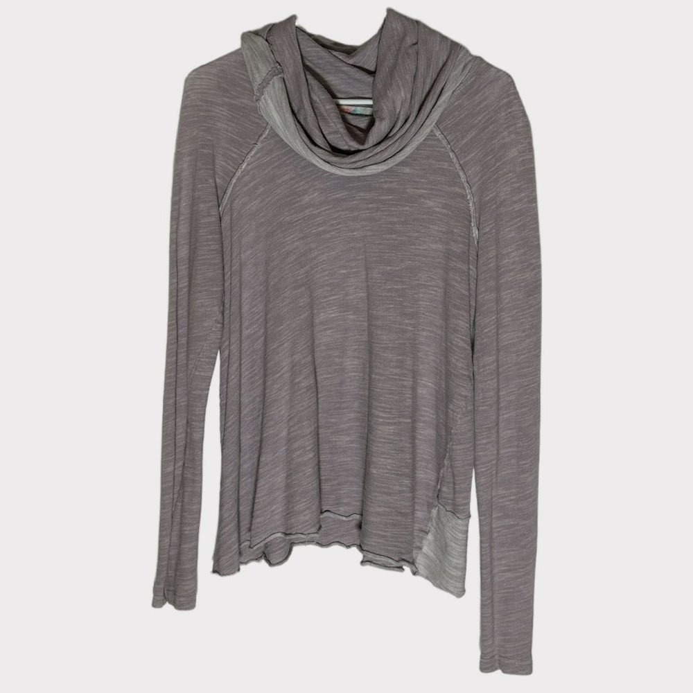 FP Beach Cocoon Cowl Neck OS Pullover Two Body